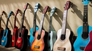 Types of Acoustic Guitars: A Complete Guide The guitar is one of the most versatile instruments in the music world which you can use in different types of music genres. There are various types of acoustic guitars available that can be used for different purposes. Acoustic guitars are very popular because of their unplugged sound and real texture. If you are a music enthusiast or an experieiced musician, you can have complete knowledge about acoustic guitars and can choose the one that fits best for your music goals. In this article on Types of Acoustic Guitars, we will cover everything in detail about Acoustic Guitars that can help people buy the right kind of acoustic guitars. What do we mean by an Acoustic Guitar? Acoustic guitars are musical devices that use vibrating strings to produce sound. Because the acoustic guitar's body is hollow and made of timber, the sounds created by plucking and strumming the strings resonate through the soundboard or top, producing an acoustic sound. Folk, country, classical, and bluegrass are just a few of the numerous musical genres that use acoustic guitars. You can also play them with your fingers or a pick. Because of their bell-like tones and complicated fingerpicking patterns, acoustic guitars are usually louder than electric guitars and are often employed by solo artists to articulate themselves more authentically. Why there is a need for different types of guitars in the music industry? Different types of music genres require a specific type of guitar. Also, different shapes and sizes of the guitar have an impact on the pitch produced by the guitar. A guitar with a big body like a dreadnought will produce more louder sound as compared with a parlor-type guitar. When musicians perform in concerts, they require different guitar types as compared to when they perform in a short gathering. Also, a guitar is made of nylon or metal strings that produce different types of sound. Due to these reasons, there is a need for different types of guitars that cna address the needs of the musician. Does the shape of the guitar and its size have an impact on the sound it produces? Yes, different guitar shapes and sizes do have an impact on the pitch produced by them. A guitar with a large body will produce more sound as compared to a guitar with a medium or small-sized body. Parlor, OO, OOO, Orchestra Model, Grand Auditorium, Dreadnaught, Slope-Shouldered Dreadnaught, and Jumbo are the shapes that are often ranked from smallest to largest. You can choose the one according to the type of music and audience you are catering to. What is the type of material that is used in the making of the acoustic guitar? Any guitar is made up of a body, fretboard, strings, neck, headstock, tuning pegs, bridge, and nuts. Acoustic guitar generally uses two types of strings called metal and nylon strings. The body is made from different types of wood and you can choose the one that suits your voice. You can choose the guitar that has laminated wood as it is most common. Other types include spruce, mahogany, maple, and rosewood. These are also very popular options to choose from and you can choose according to your budget. Amrit Music | Top Acoustic Guitar Manufacturers in india With around 50 years of comprehensive expertise in the music industry, we are satisfied to present ourselves as the most skillfully organized producer and exporter presenting a wide range of premium musical instruments for sale in India and outside. Amrit Music is a cutting-edge facility with expert equipment that supplies all kinds of musical instruments. We deal with a mixture of well-known brands, including Rocks, Kaps, Yamaha, Roland, Fender, Ibanez, Casio, Marshall, Zoom, Boss, Givson, GB&A, Premier, D'addrio, and others, including acoustic and electric guitars, keyboards, drum sets, amplifiers, effect processors, and more. With global distribution for both individual customers and other stores as well as seasoned musicians, Amrit Music has made a name for itself as a pioneer in this industry. Amrit Music has a wide range of acoustic guitars available that are of the highest quality and offer the best quality and durability to the musicians. Let us have a look at the different guitar types available at the most reasonable precis with the highest quality. Types of Acoustic Guitar provided by Amrit Music description Parlor Guitar It is a small-sized guitar that is easy to carry and produces a very vintage sound. It is best suited for fingerpicking and can also be used as a travel guitar. O type This guitar type is also very famous and is another type of parlor guitar. It is thin and sort and is very famous among the blues or flok musicians. Orchestra Model The Dreadnought form is slightly larger than the OM model. They are excellent for both fingerpicking and strumming because of their well-balanced sound. The OM model's sound is more well-balanced overall, with a little less bass. Fingerstyle guitarists adore the OM form for clarity and sound because of its smaller size. Dreadnought If you are a strumming or flatpick musician who prefers to be heard with a warm, rich sound, the dreadnought is a fantastic option. Because of its wide range, which can accommodate the majority of contemporary playing styles, this is most likely the most popular kind of acoustic guitar available. Their strong sound is produced by a huge interior chamber and a typically square shoulder. There are two primary types of dreadnoughts: the slope shoulder and the conventional square shoulder. Jumbo guitars As the name implies, the largest form factor available for an acoustic guitar is the jumbo. When played in a heavy-handed strumming manner, this guitar type sounds amazing. Grand Auditorium A relatively recent addition to the realm of acoustic guitars is the Grand Auditorium. These guitars are designed to allow you to use a single instrument for all of your gigs, regardless of style. Top Guitars Manufactured by Amrit Music ST 10 CRG Available in Colors – Black, Blue, Natural, Sunburst, Wine red, Brown ST 100 CAW Colors Available- Red ST 100 CSW Available in Colors – Brown, Dark Brown, Dark Green, Grey ST 1000 CG Colors Available- Black, Natural ST 1000 CSW Available in Colors – Dark Brown ST 100C AW Colors Available- Green Why you should choose Amirt Music as your top Acoustic guitar Provider? It provides the highest quality craftsmanship and uses premium materials for the manufacturing of the guitars. It also provides customizable options to the customers to get the guitar according to their needs. It has a team of experieiced guitar makers who have complete knowledge and produce the highest quality. Amrit Music is a reputed company that has a rich customer base and reputed musicians buy the instruments from them. Offers the msot reasonable prices for guitars with the highest quality and durability. Provides customer support to the clients and offers the highest quality. Conclusion Amrit Music is a reputed dealer in the music world and offers the highest quality acoustic guitars. They have all the varieties that a musician needs and are available at reasonable prices. The company has its stores in the 4 big cities and also has a presence online. To get the guitar, you can visit the official website of the company or visit the store in person to have hands-on experience with the acoustic guitars. Frequently Asked Questions? What is the cost of the acoustic guitar? The cost of the acoustic guitar will depend on the guitar type. There are different shapes and sizes, wood materials, and strings used in the guitars. Amrit Music offers a reasonable price for the guitars and provides durability. What is the msot common guitar type that is popular? If you are a beginner, you can choose a parlor guitar type that is easy to carry and easy to handle. Beginners should buy a guitar that is easy to carry and easy to play. How can we provide proper care to the guitar? Make sure to keep the guitar in a dry place and avoid it from getting rusted. Strings can get rusty if you keep it in a humid atmosphere. You can visit a guitar shop where you can give your guitar a quick maintenance. Properly maintaining your guitar will increase its durability. What are the different types of guitars that are available with the Amrit music? Amrit Music has acoustic guitar, and electric guitar and has the latest brands that are very reputed all around the world. It provides different materials, shapes, and sizes of guitars that suit the musician's needs. Does Amrit music provide the delivery of musical instruments to different parts of the country? Yes, Amrit Music has a well-established network where it provides the safe delivery of musical instruments packed in the highest quality packaging materials that protect the instrument from any type of damage. Acoustic guitars are packed properly and then delivered timely according to the distance of the customers.