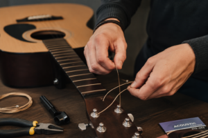 How To Restring An Acoustic Guitar Step By Step