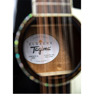 Tagima FS-600 NC EQ Jumbo non-cutaway Acoustic Guitars Black (BK) Tagima FS-600 NC EQ Jumbo non-cutaway Acoustic Guitars Black (BK) - Image 4
