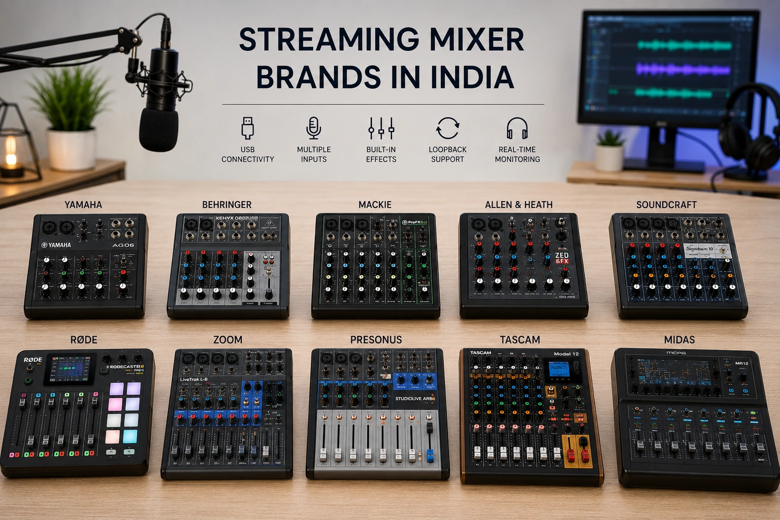 Streaming Mixer Brands In India